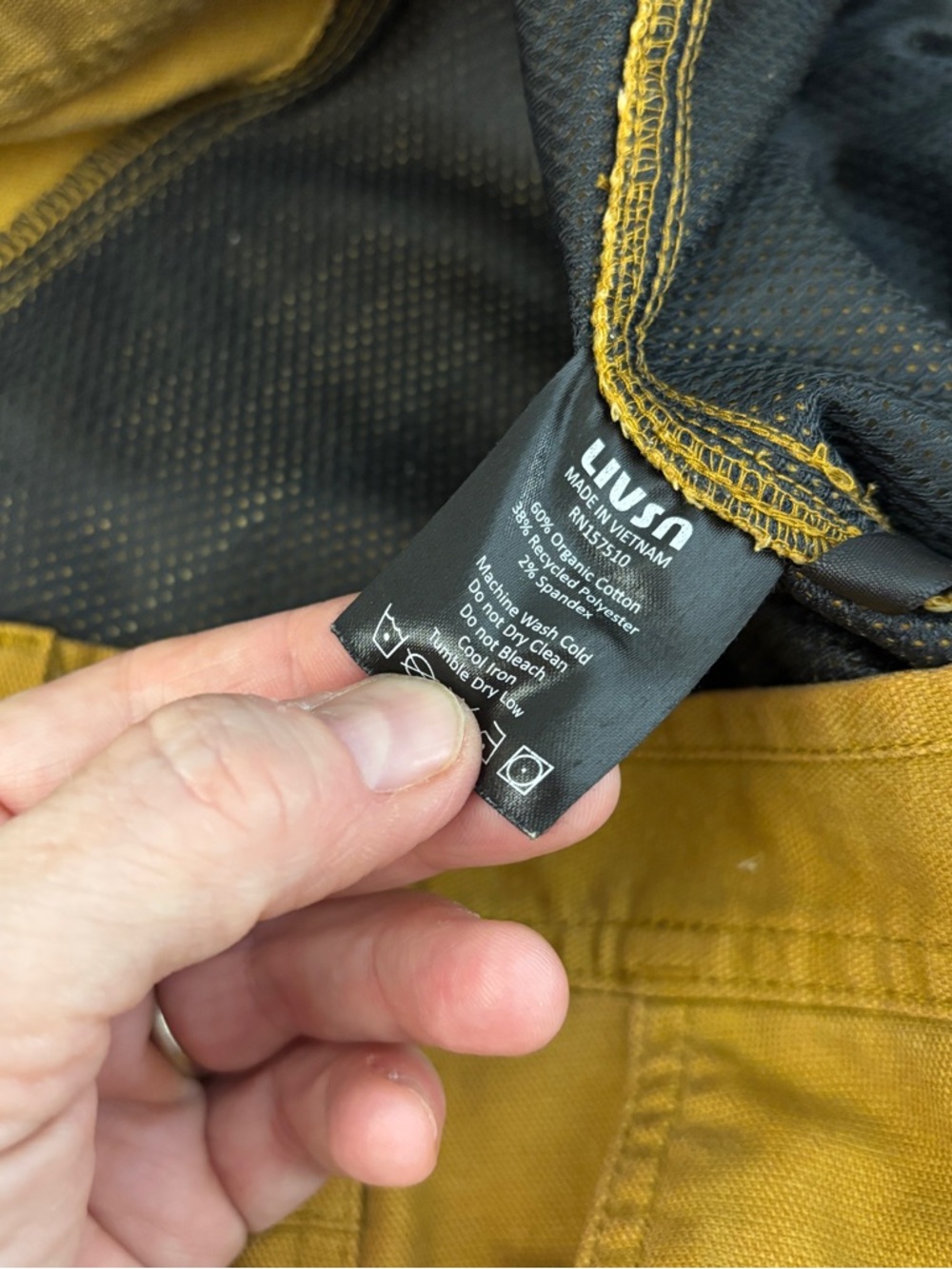 Livsn Flex Canvas Pants V2 Caramel Men’s - Picture 6 of 9